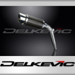 HONDA XL125V VARADERO 2001-2016 Echappement Pot 200mm Rond Carbone PISTE