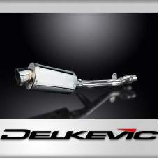 HONDA NT650V DEAUVILLE 1998-2005 Echappement Silencieux 225mm Ovale Inox PISTE