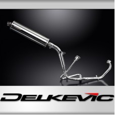 HONDA XL125V VARADERO 2001-2016 Echappement Complet Pot 450mm Ovale Inox