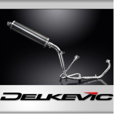 HONDA XL125V VARADERO 2001-2016  Echappement Complet Pot 450mm Ovale Carbone