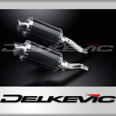 KAWASAKI GPZ500S GPZ400S 1987-2007 Echappement Pot 225mm Ovale Carbone PISTE