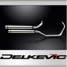 YAMAHA XV535 1987-2003 Echappement Complet 2-2 Inox Silencieux 550mm BULLNOSE
