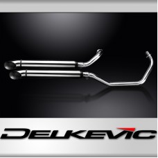 YAMAHA XV535 1987-2003 Echappement Complet 2-2 Inox Silencieux 550mm TURNOUT