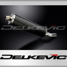 SUZUKI SV650 SV650S SV400 98-02 Echappement Silencieux 450mm Ovale Carbone