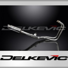 KAWASAKI ER5 1996-07 Echappement 2-1 Complet silencieux 200mm Rond Inox PISTE