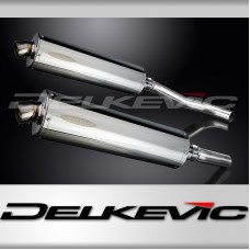 KAWASAKI Z1000 2007-2009 Echappement Silencieux 450mm Ovale Inox