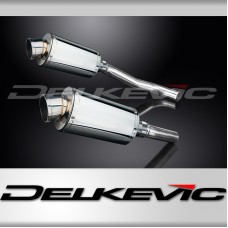 KAWASAKI Z1000 2007-2009 Echappement Silencieux 2x225mm Ovale Inox PISTE