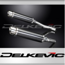 KAWASAKI Z1000 2007-2009 Echappement Silencieux 350mm Rond Carbone