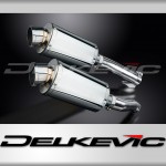 Kawasaki Z1000 2010-2020 Echappement KIT-Silencieux 225mm Ovale Inox