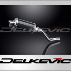 Kawasaki KLR650E 2008-2024 Echappement Silencieux 225mm Ovale Carbone PISTE