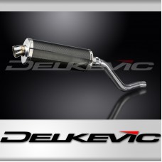 KAWASAKI KLR650C 1995-2003 Echappement Silencieux 350mm Ovale Carbone