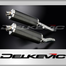 KAWASAKI ZZR400 ZZR600 1990-2009 Echappement Silencieux 350mm Ovale Carbone