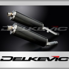 KAWASAKI ZZR400 ZZR600 1990-2009 Echappement Silencieux 450mm Ovale Carbone