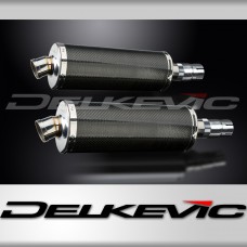 KAWASAKI EN500C 1996-2009 Echappement Silencieux 350mm Ovale Carbone