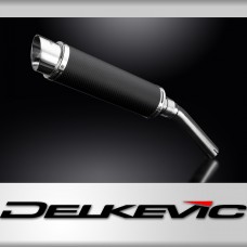 Suzuki DR650 1990-1995 Echappement KIT-Silencieux 350mm Rond Carbone