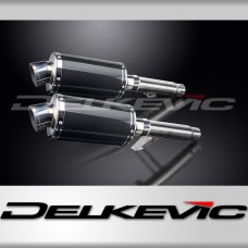 KAWASAKI GPZ900R ZX900A 1984-2003 Echappement Pot 2x 225mm Ovale Carbone PISTE