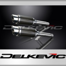 KAWASAKI GPZ900R ZX900A 84-03 Echappement Silencieux 2x200mm Rond Carbone PISTE