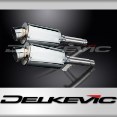 KAWASAKI GPZ900R ZX900A 1984-2003 Echappement Pot 2x 225mm Ovale Inox PISTE