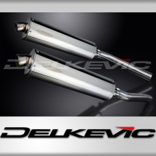 KAWASAKI KLV1000 2004-2005 Echappement Silencieux 450mm Ovale Inox