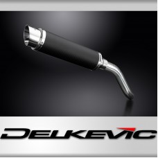 Kawasaki Z800E 2013-2016 Echappement KIT-Silencieux 350mm Rond Carbone