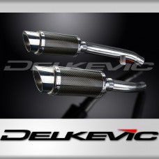 YAMAHA FJR1300 2001-2005 Echappement Silencieux 2x200mm Rond Carbone PISTE