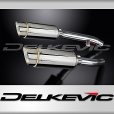 YAMAHA FJR1300 2001-2005 Echappement Silencieux 2x200mm Rond Inox PISTE