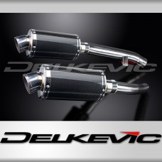 YAMAHA FJR1300 2001-2005 Echappement Silencieux 2x225mm Ovale Carbone PISTE