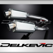 YAMAHA FJR1300 2001-2005 Echappement Silencieux 2x225mm Ovale Inox PISTE