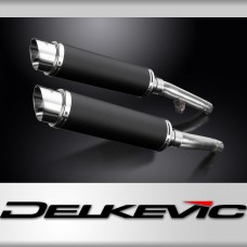 Yamaha FJ1200 3CV 1988-1990 Echappement KIT-Silencieux 350mm Rond Carbone