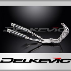 YAMAHA FJ1200 1991-1996 Echappement Complet 4-2 Silencieux 350mm Rond Carbone