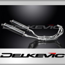 YAMAHA XJ600 DIVERSION 1992-2004 Echappement Complet 4-2 Pot 450mm Ovale Carbone