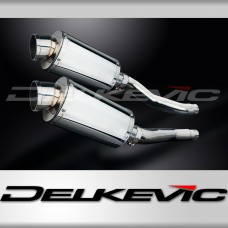 YAMAHA XJ600N XJ600S Diversion 1992-2004 Echappement Pot 225mm Ovale Inox PISTE