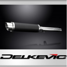 Yamaha SR400 2014-2016 Echappement KIT-Silencieux 350mm Rond Carbone