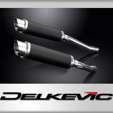 Yamaha TDM900 2002-2013 350mm Round Carbon Exhaust Silencer Can Kit