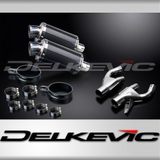 YAMAHA V-MAX 1200 1984-2007 Echappement Silencieux 225mm Ovale Carbone PISTE