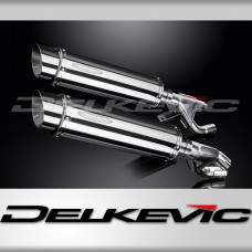 Yamaha V-Max 1200 VMX1200 1984-2007 Echappement KIT-Silencieux 350mm Rond Inox