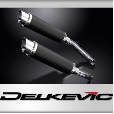 Yamaha YZF-R1 R1 2009-2014 Echappement KIT-Silencieux 350mm Rond Carbone