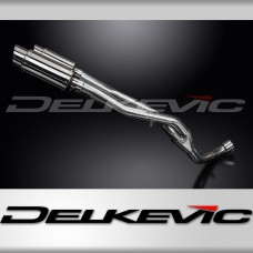 YAMAHA YZF-R1 4C8 2007-2008 Echappement DECAT Silencieux 2x200mm Rond Inox PISTE