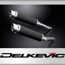 Yamaha TRX850 1995-1999 Echappement KIT-Silencieux 350mm Rond Carbone