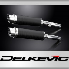 Kawasaki ZR1100B Zephyr 1996-1997 Echappement KIT-Silencieux 350mm Rond Carbone