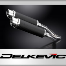 Yamaha XTZ660Z Tenere 2008-2016 Echappement KIT-Silencieux 350mm Rond Carbone