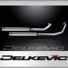 YAMAHA XVS650 DRAGSTAR 97-03 Echappement Complet 2-2 Custom 550mm Pot Bull Nose