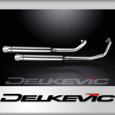 YAMAHA XVS650 DRAGSTAR 97-03 Echappement Complet 2-2 Custom 550mm Pot Slash Cut