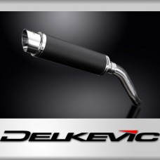 Triumph Tiger 900 (885) 1999-2001 Echappement KIT-Silencieux 350mm Rond Carbone