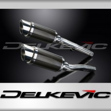 TRIUMPH Trident 750/900 91-93 Echappement Silencieux 200mm Rond Carbone PISTE