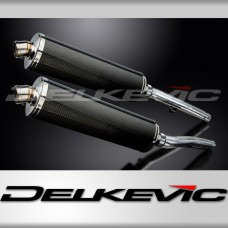 TRIUMPH TRIDENT 750 900 1991-93 Echappement Silencieux 450mm Ovale Carbone