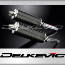 TRIUMPH TRIDENT 750 1994-1998 Echappement Silencieux 350mm Ovale Carbone