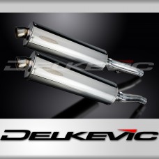 TRIUMPH TRIDENT SPRINT 900 1994-1997 Echappement Silencieux 2x 450mm Ovale Inox