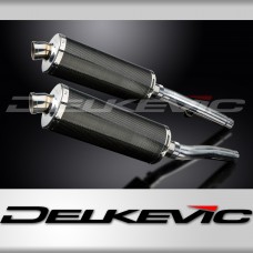 TRIUMPH TROPHY 1200 1991-1993 Echappement Silencieux 350mm Ovale Carbone