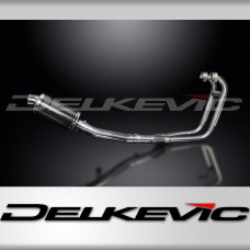 SUZUKI GS500E GS500F 1989-2009 Echappement 2-1 Complet 225mm Ovale Carbone PISTE